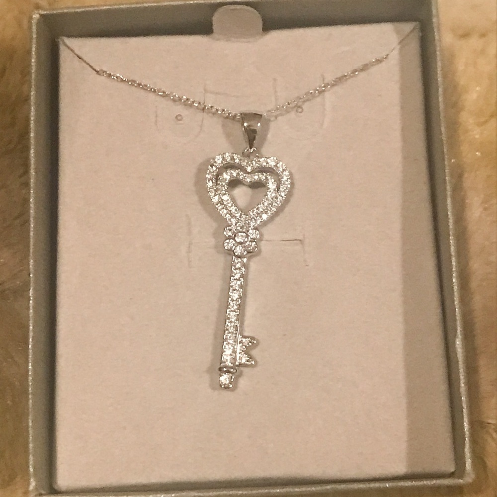 Zales Double Heart Necklace brand new